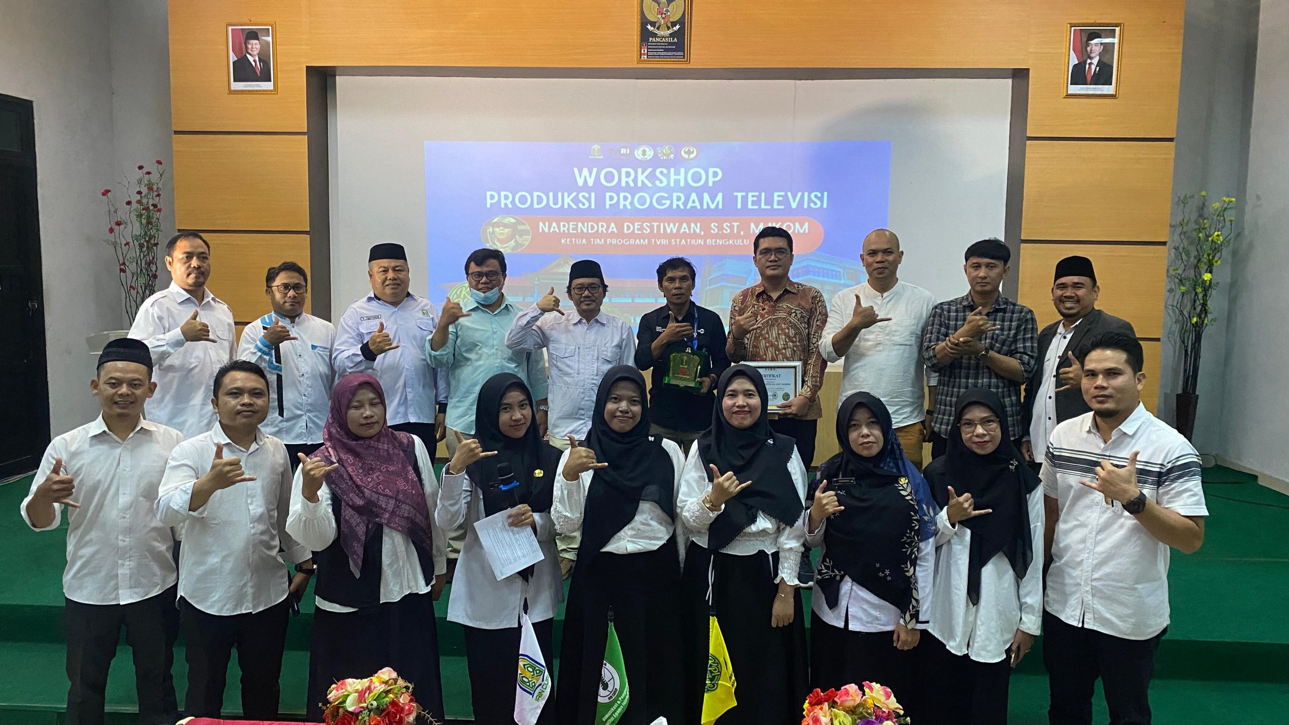 Workshop Produksi Program Televisi Tingkatkan Kompetensi Mahasiswa KPI IAIN Curup