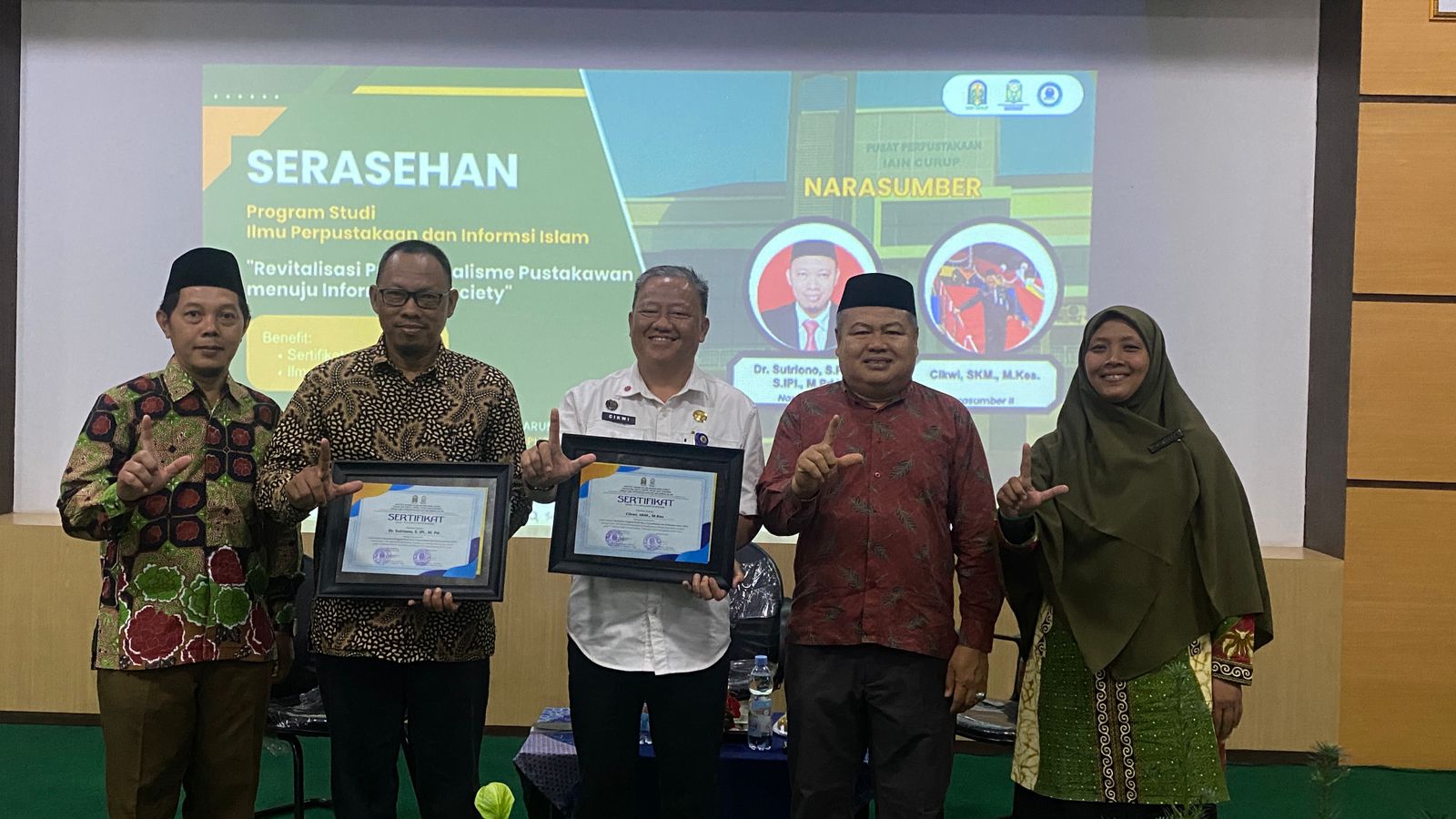 Tingkatkan Pustakawan yang Berkompenten di Era Digital, Prodi IPII IAIN Curup Gelar Sarasehan Sosialisasi UU Perpustakaan dan Standar Nasional Perpustakaan