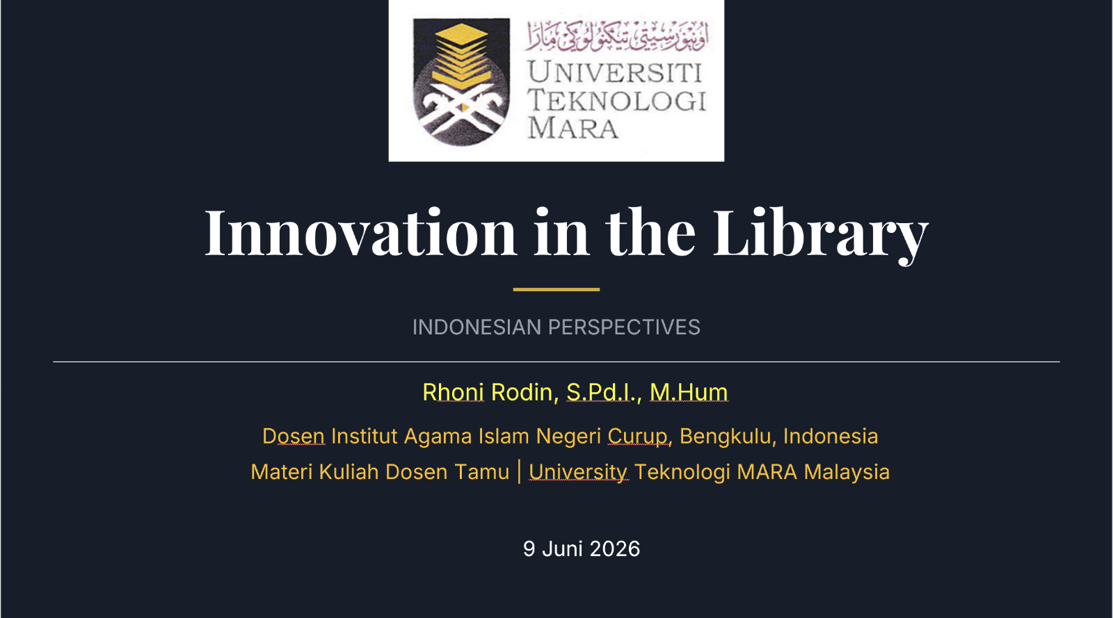 Transformasi dan Inovasi Perpustakaan Indonesia di Era Digital dan Society 5.0