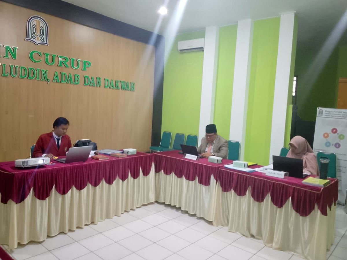 Sidang Skripsi Mahasiswa IPII IAIN Curup Jadi Momentum Mengukur Kompetensi Akademik dan Kemampuan Presentasi