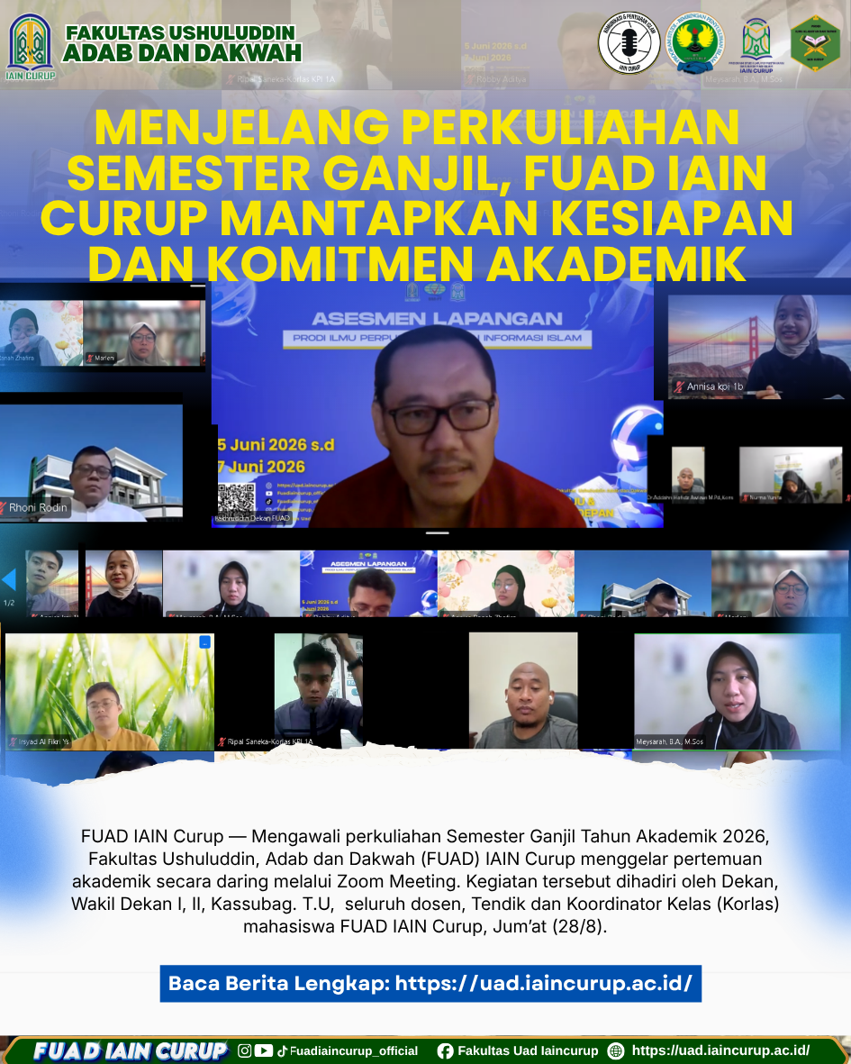 Menjelang Perkuliahan Semester Ganjil, FUAD IAIN Curup Mantapkan Kesiapan dan Komitmen Akademik